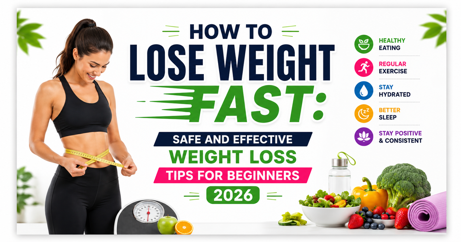 How to Lose Weight Fast: Safe and Effective Weight Loss Tips for Beginners 2026